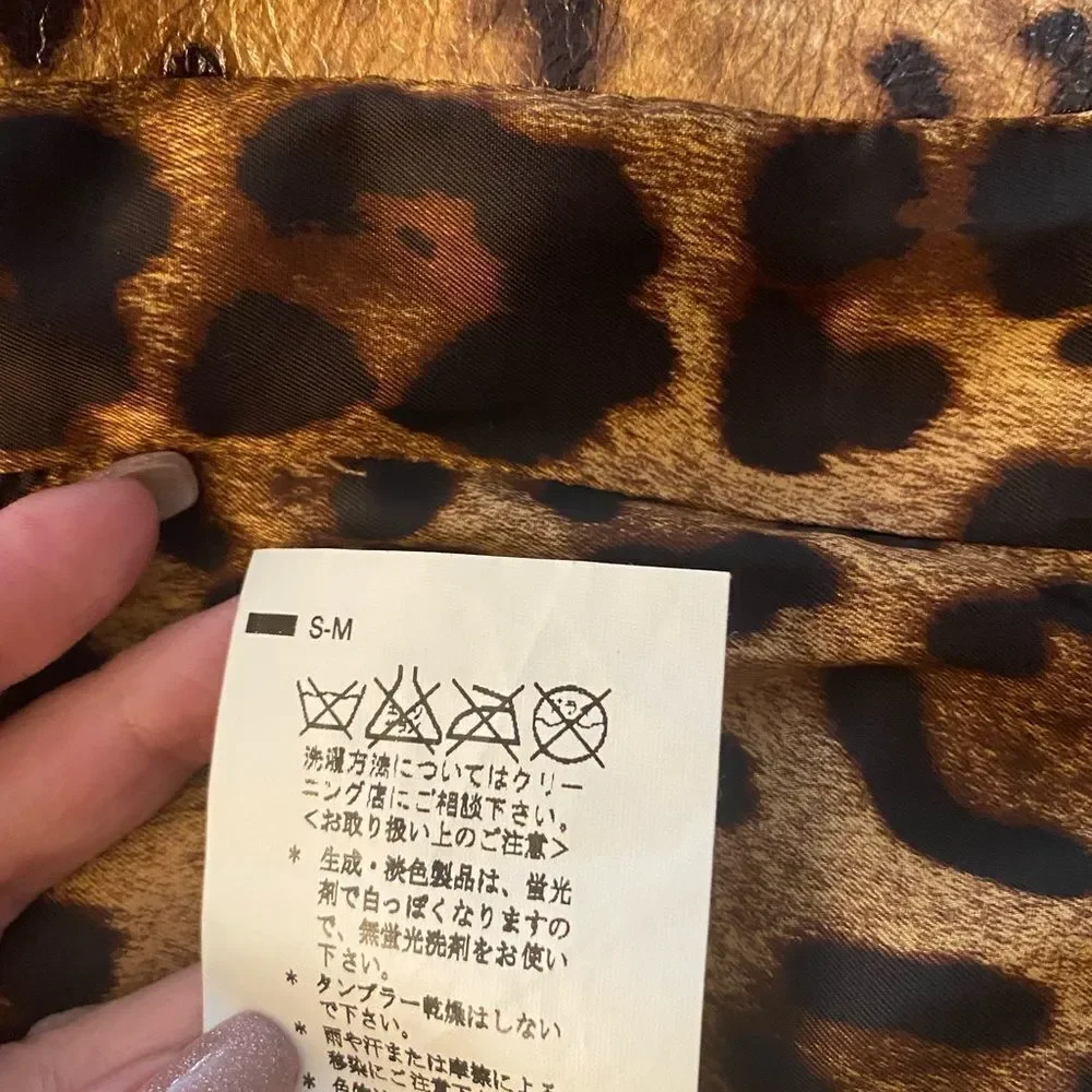Dolce & Gabbana leopard genuine leather jacket, S - Picture 11 of 16